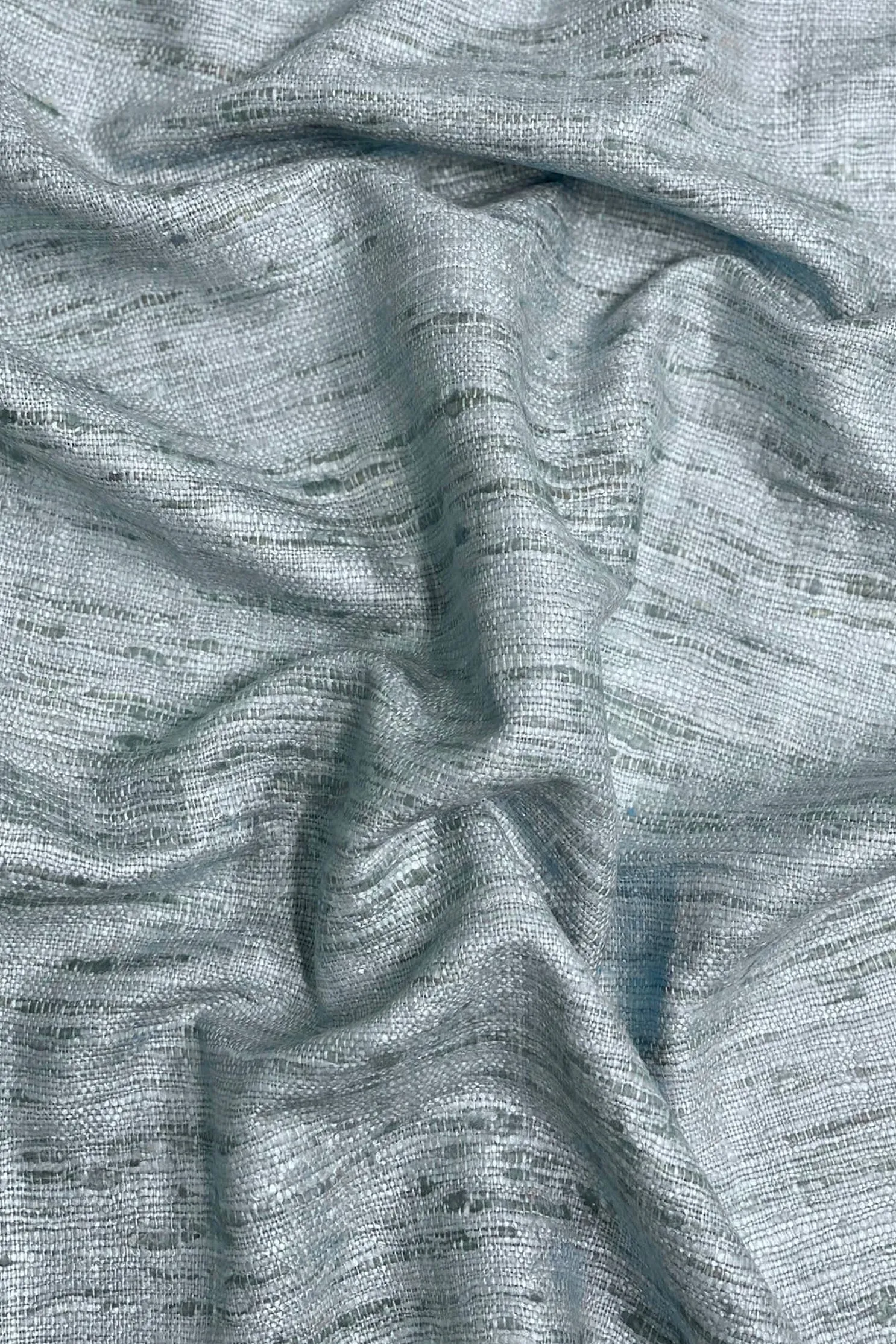 Artic Blue Silk Tussah