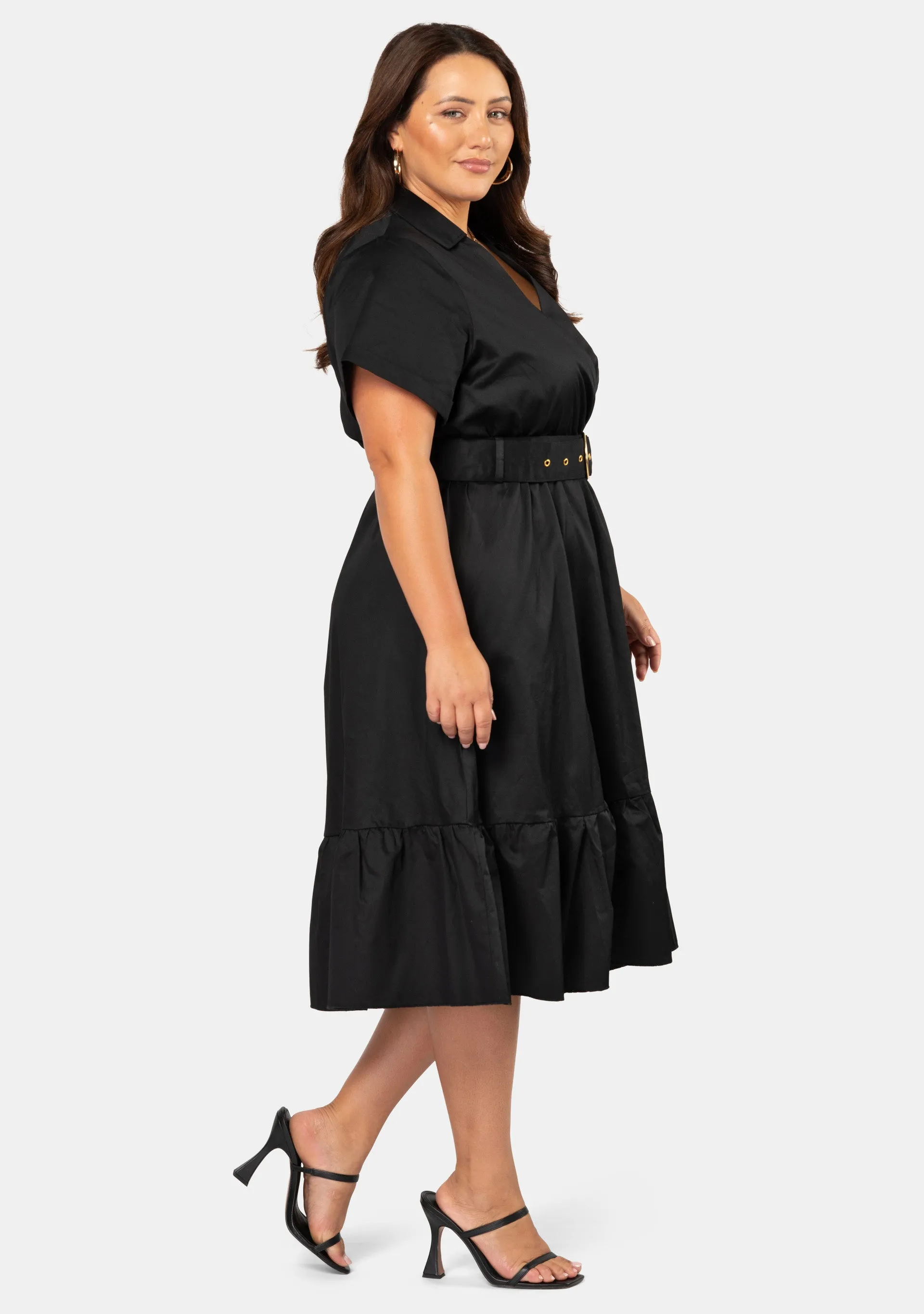 Aura Midi Shirt Dress