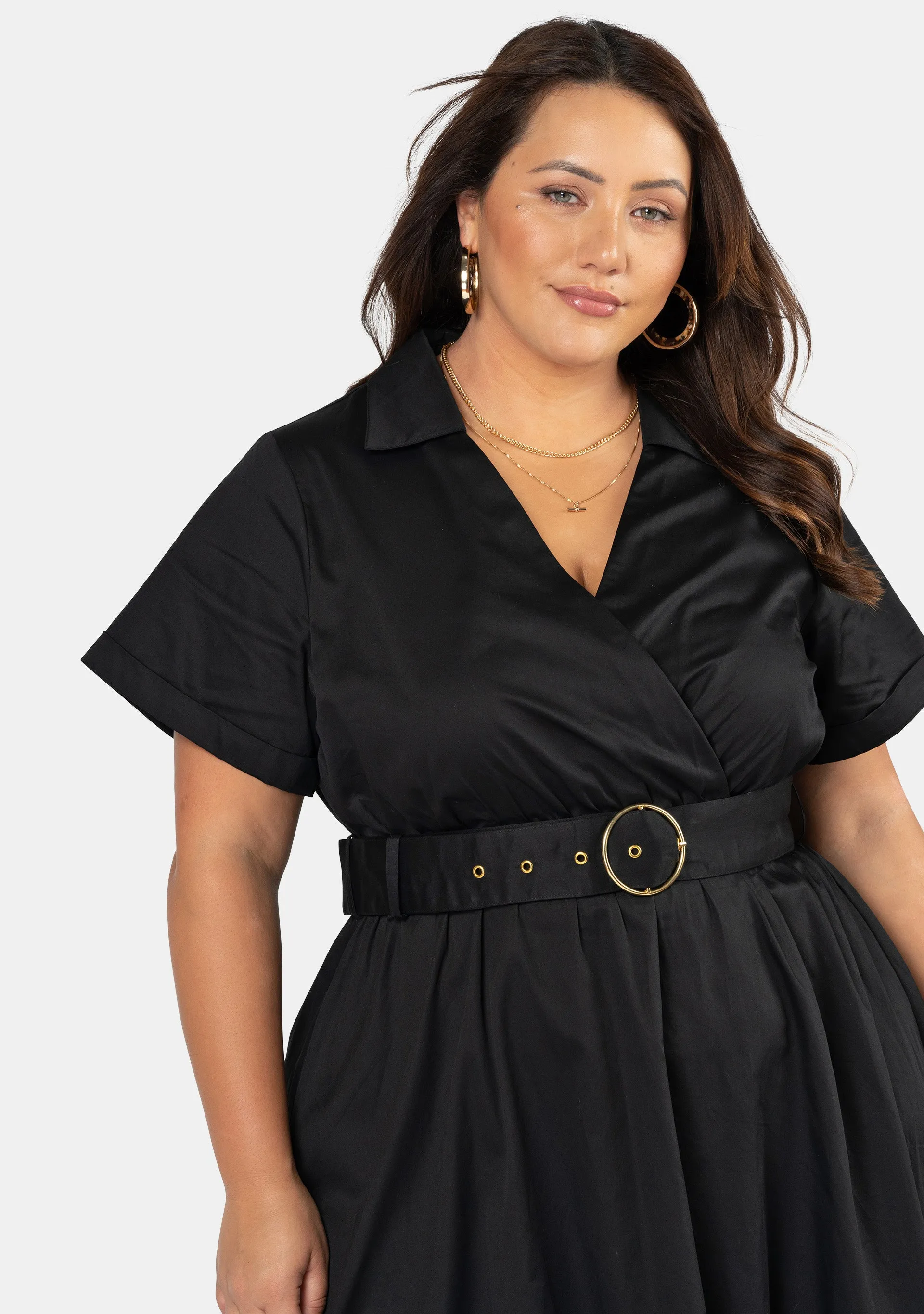 Aura Midi Shirt Dress