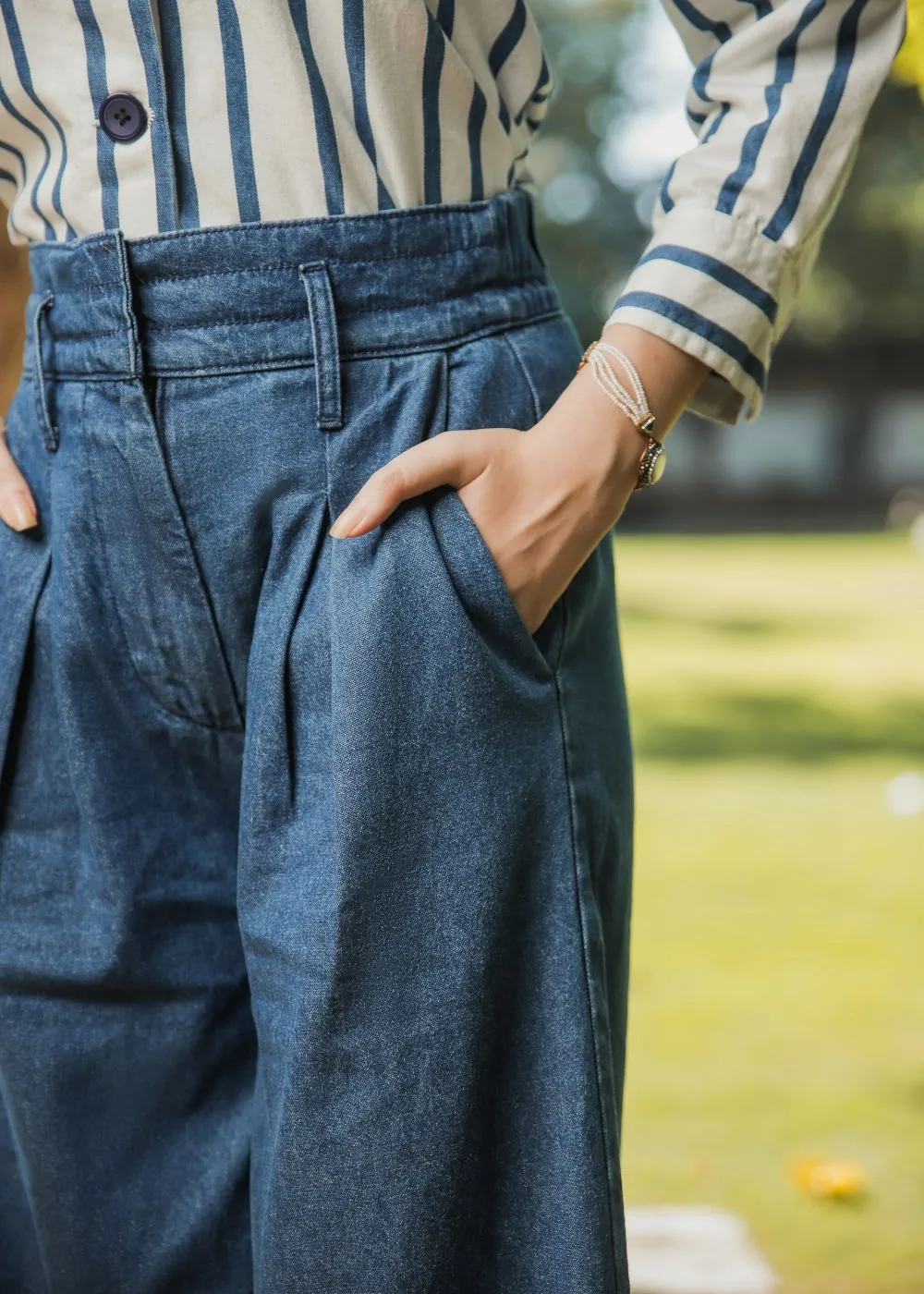 Blue Palazzo Pants