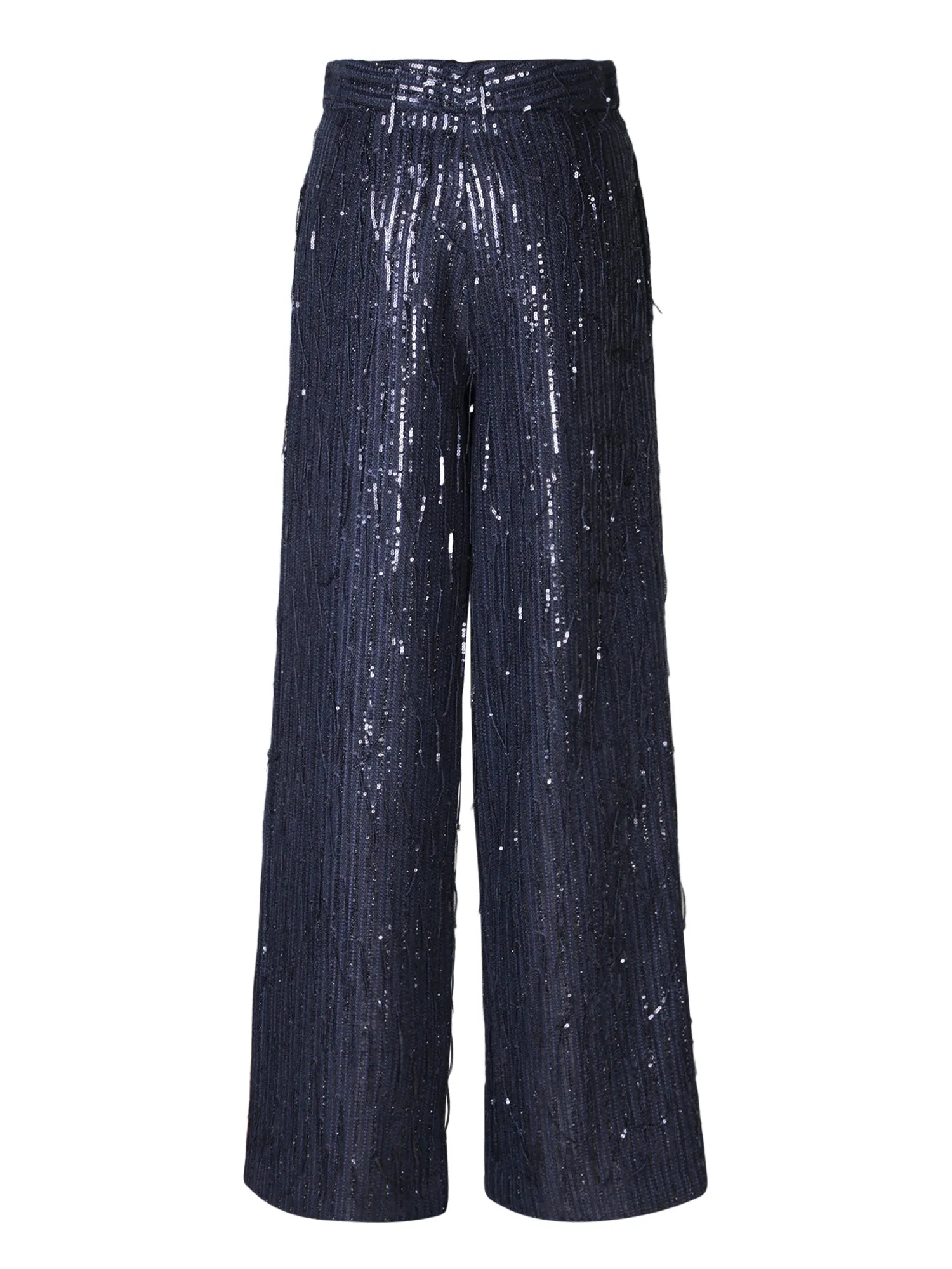 Blue Sequin Palazzo Pants