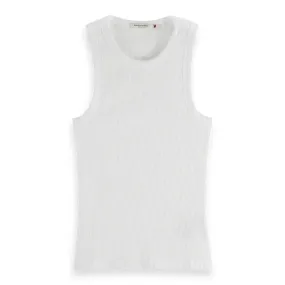 Core Rib Racer Tank White