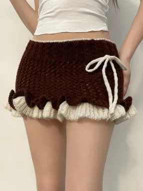 Country Boutique Knit Micro Skirt