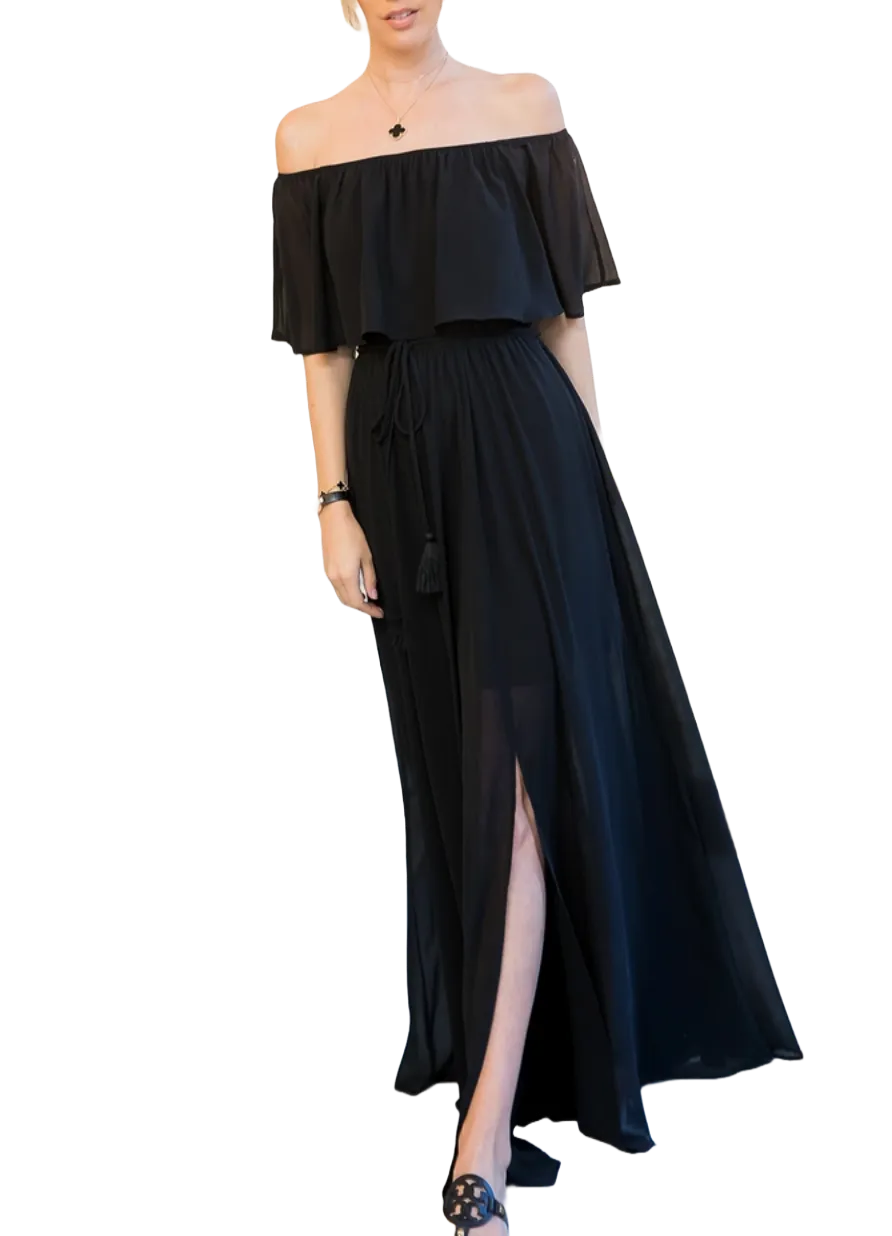 Devon Maxi Dress Black 01/11