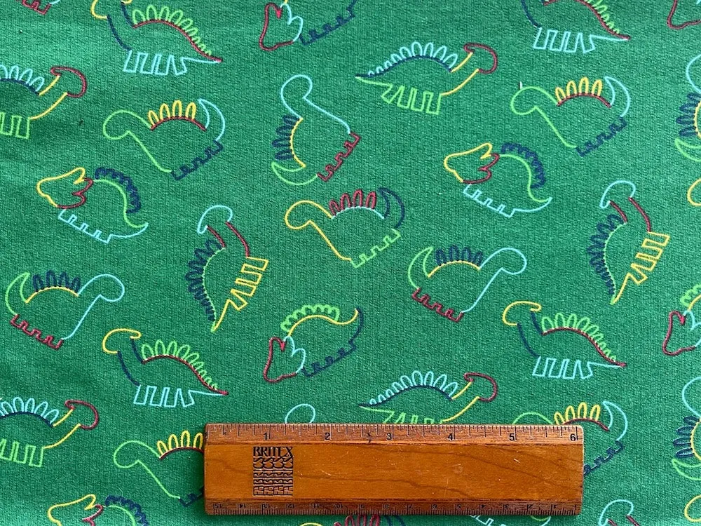 Dinos on Castleton Green French Terry Cotton Knit (Made in the Netherlands)