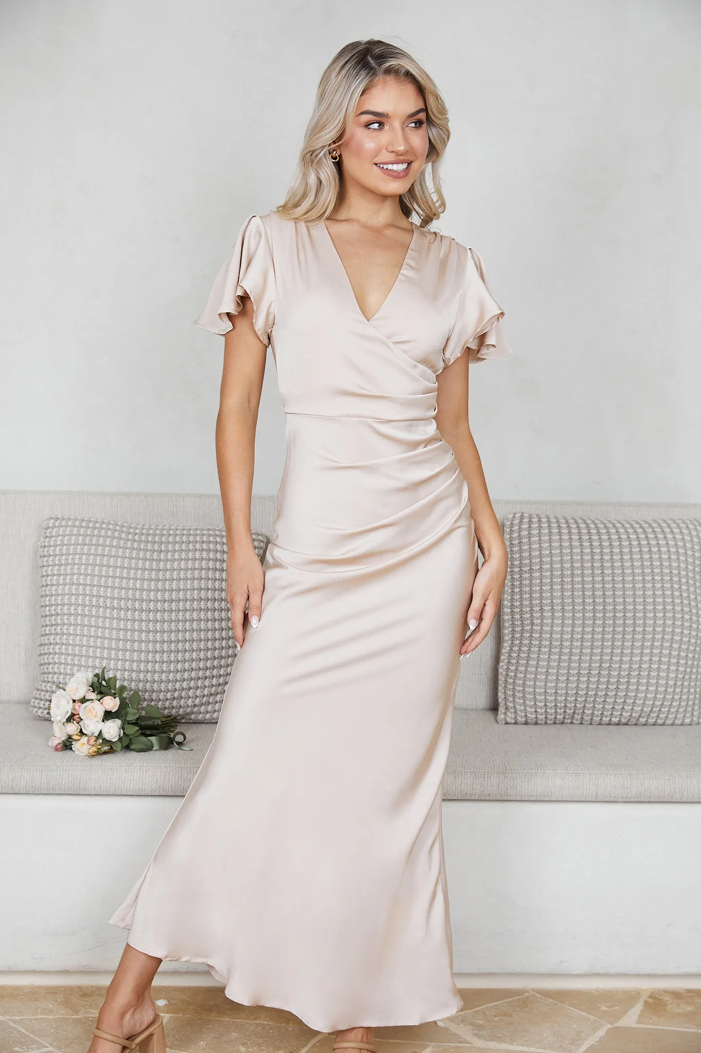 Doren Dress - Champagne