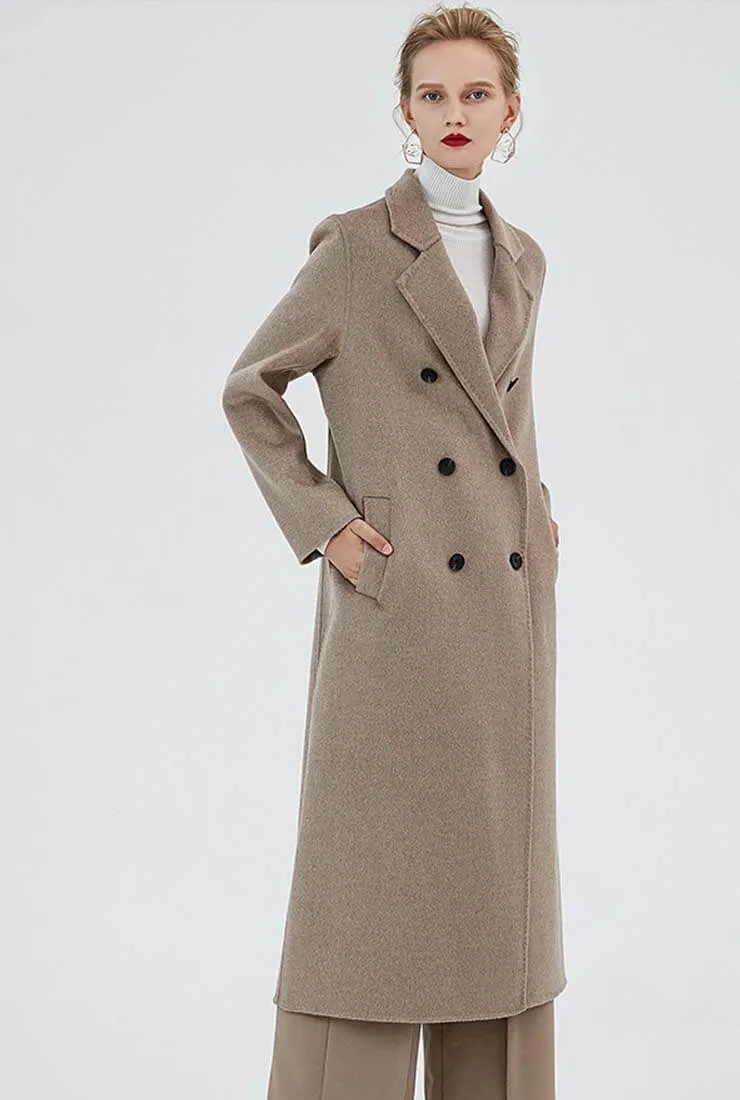 Double-breasted Cashmere Trench Coat