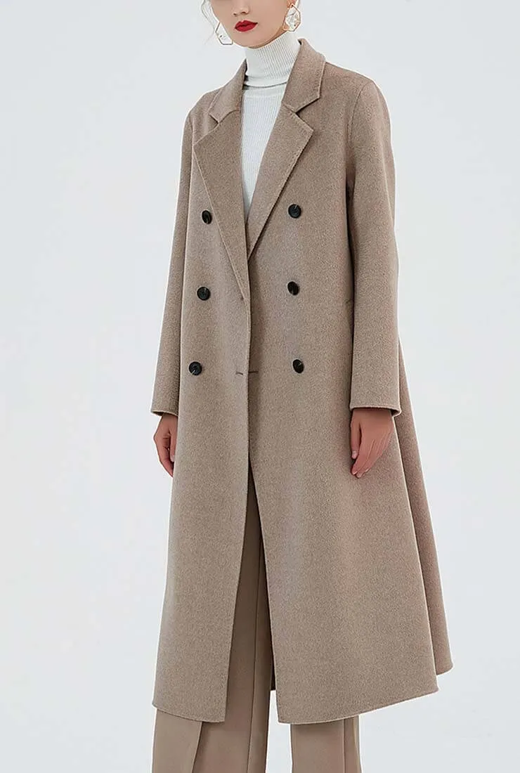 Double-breasted Cashmere Trench Coat