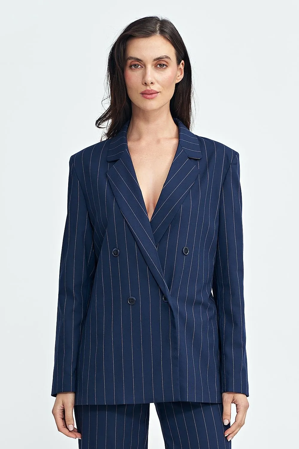 Double-Breasted Oversized Blazer