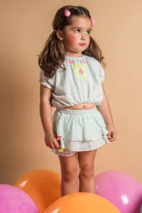 Everbloom Check 2-Piece Girls Set