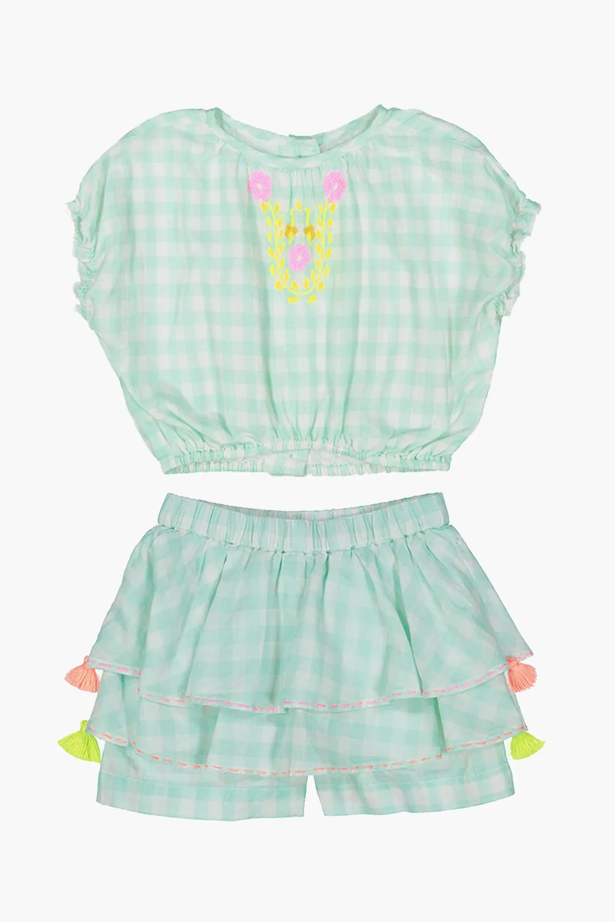 Everbloom Check 2-Piece Girls Set