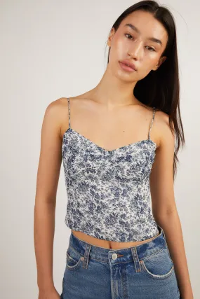 FLORAL BUSTIER TOP