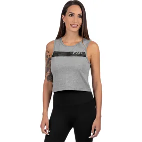 FXR Align Crop Tank Top Grey Heather/Army Camo