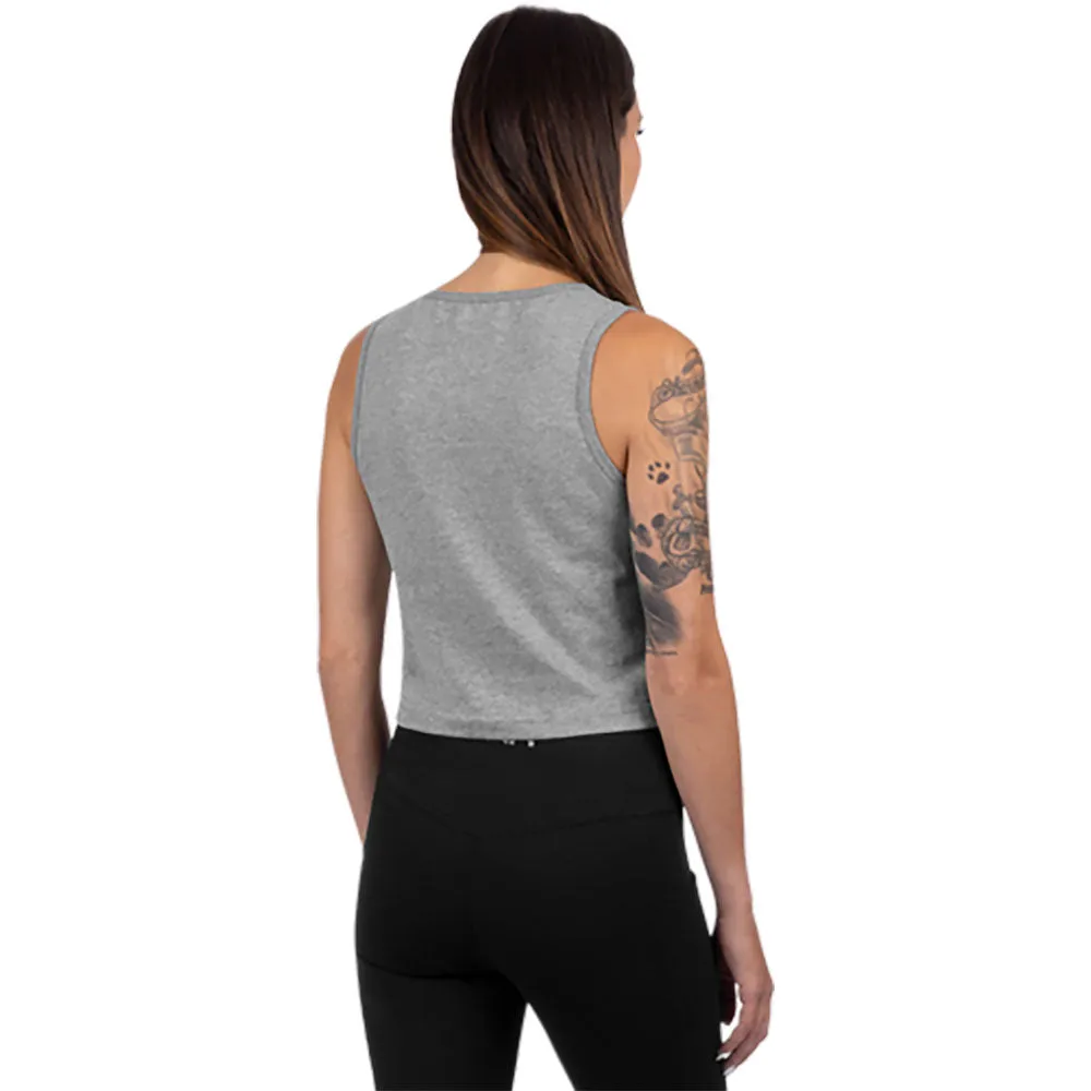 FXR Align Crop Tank Top Grey Heather/Army Camo