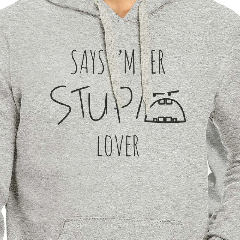 Her Stupid Lover And My Stupid Lover Matching Couple Grey Hoodie