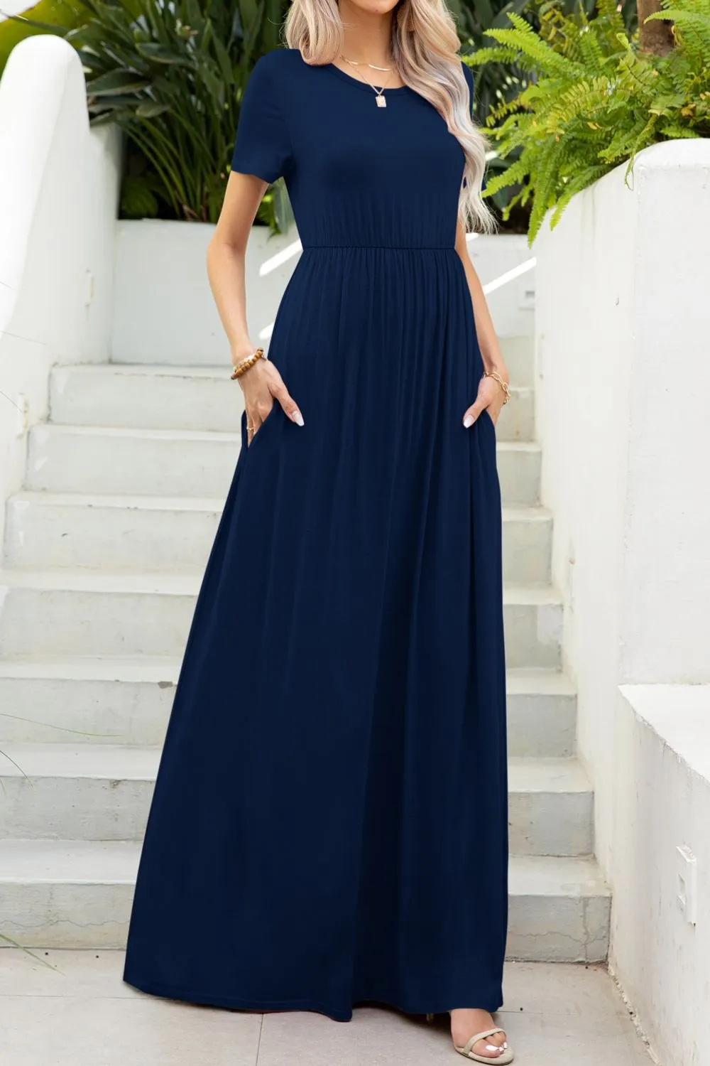 Hidden Haven Maxi Dress with Pockets