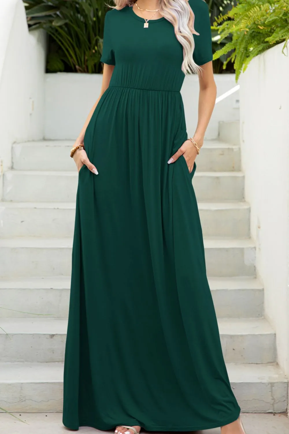 Hidden Haven Maxi Dress with Pockets