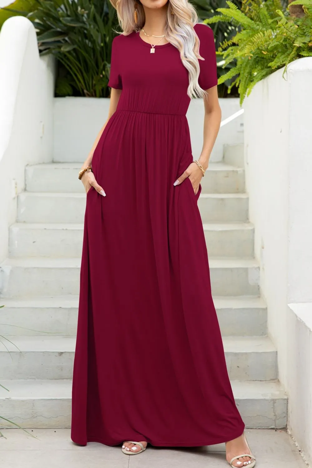 Hidden Haven Maxi Dress with Pockets