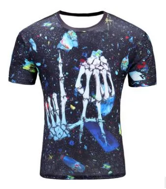 High Quality Printed 3D Punk T-shirts