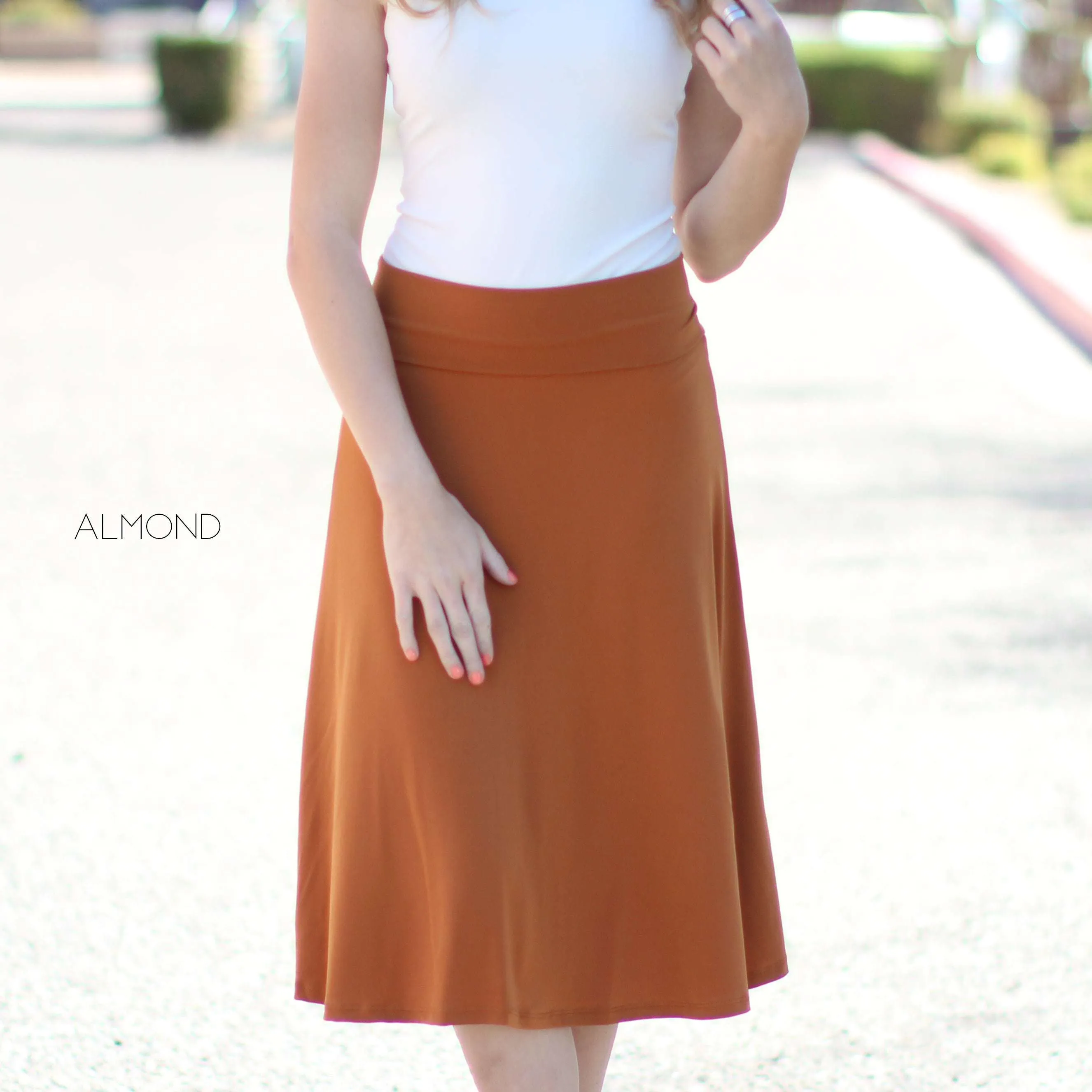 High Waist Everyday Skirt | S-3XL