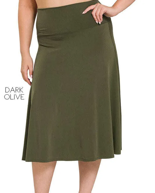 High Waist Everyday Skirt | S-3XL