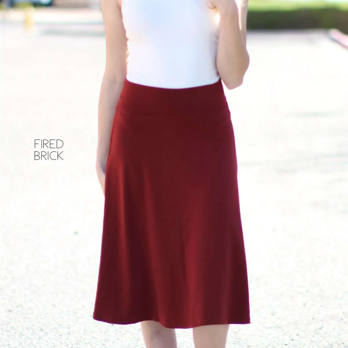 High Waist Everyday Skirt | S-3XL