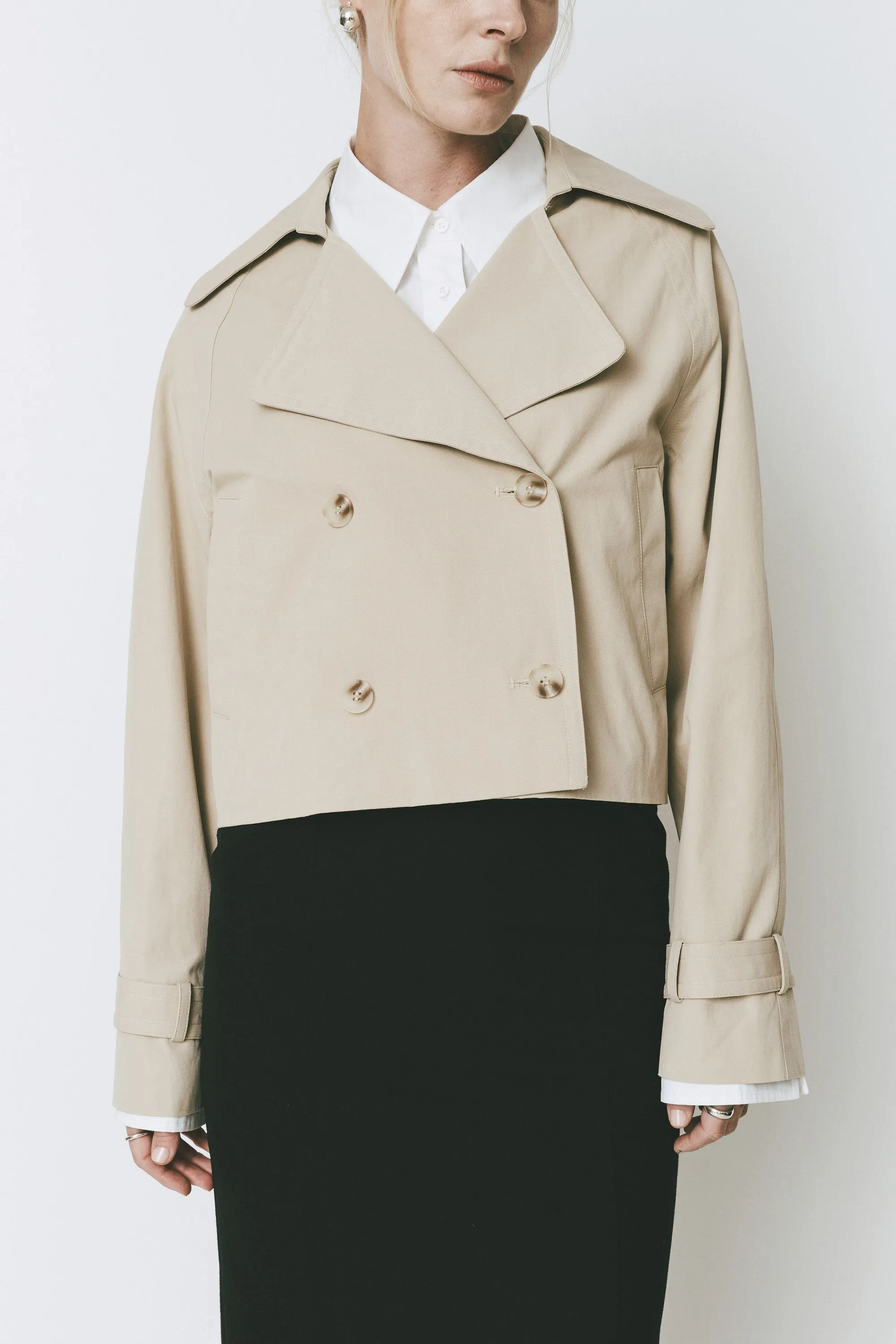 Honoré Cropped Trench Coat