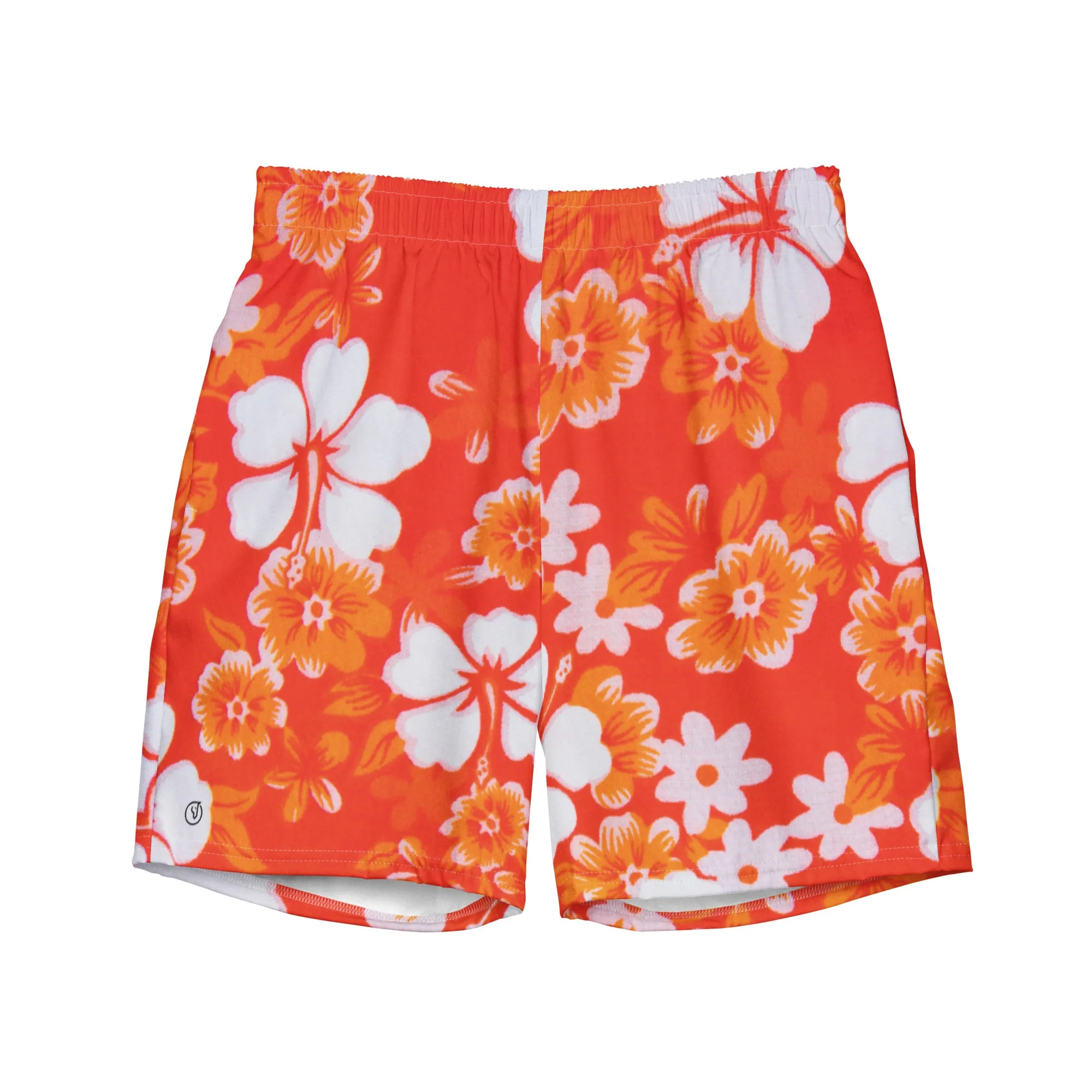 Humble Sportswear™ Men's Hawaiian Floral Swim Trunks