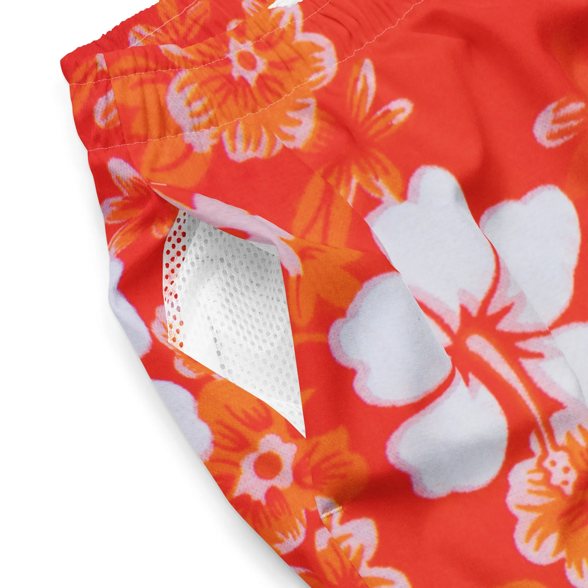 Humble Sportswear™ Men's Hawaiian Floral Swim Trunks