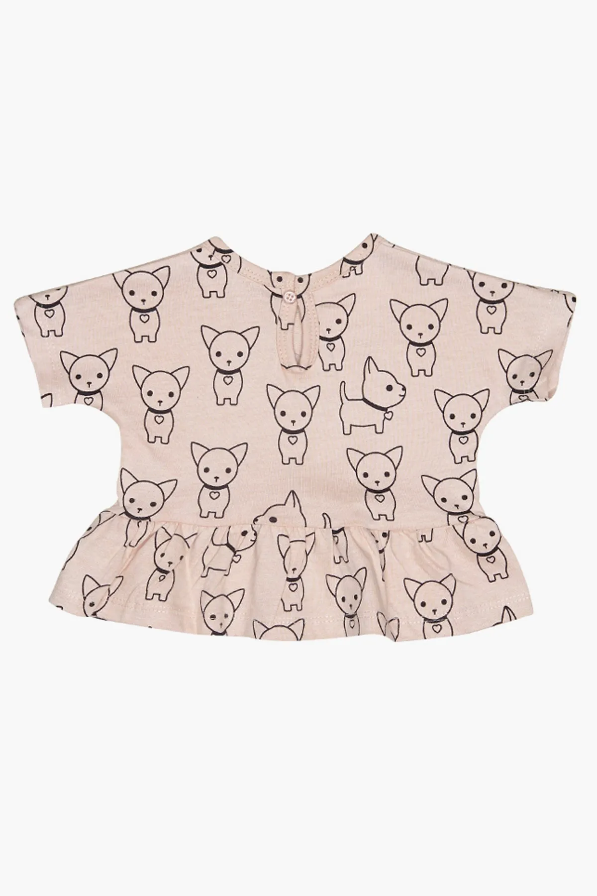 Huxbaby Chihuahua Wide Frill Girls Shirt (Size 6/12M left)