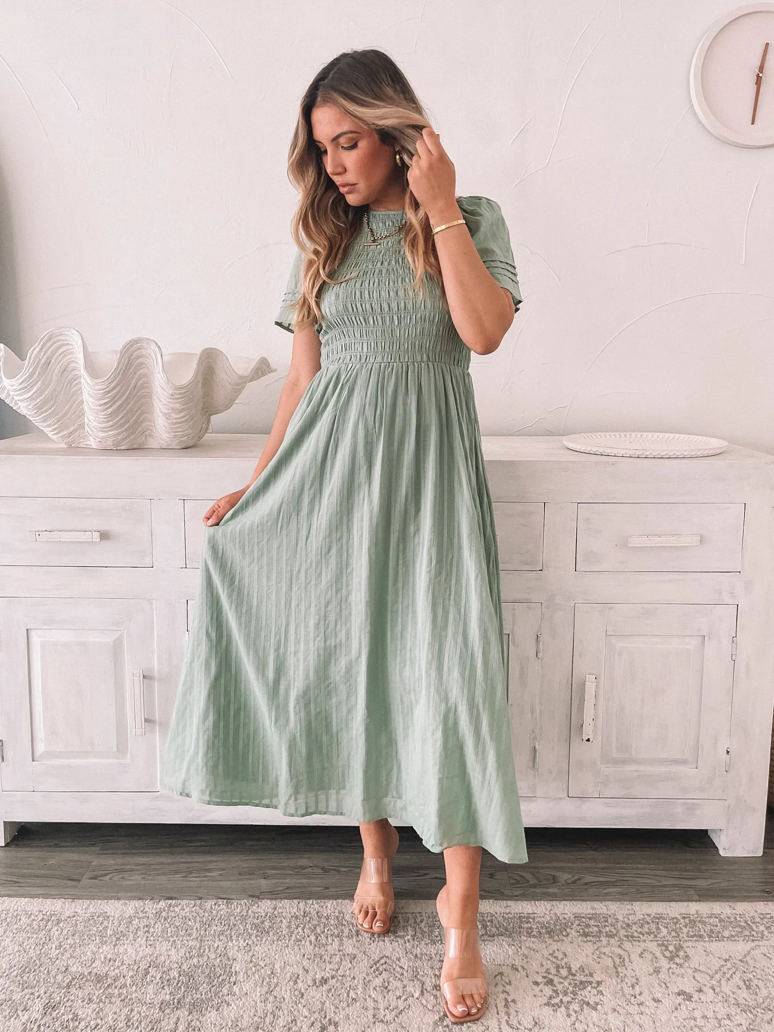 Iolana Dress - Sage