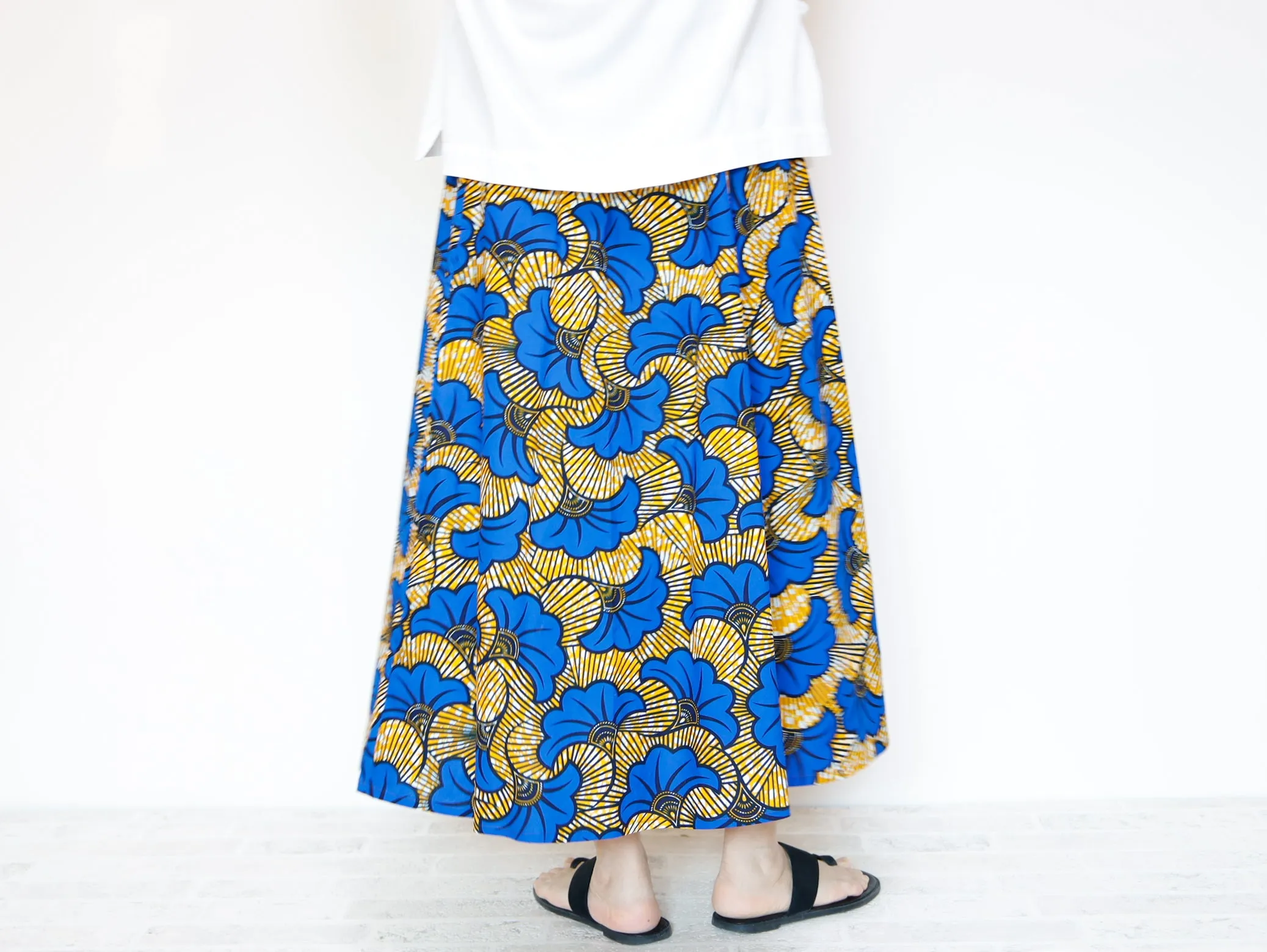 <S35-019>  AFRICAN PRINT Skirt