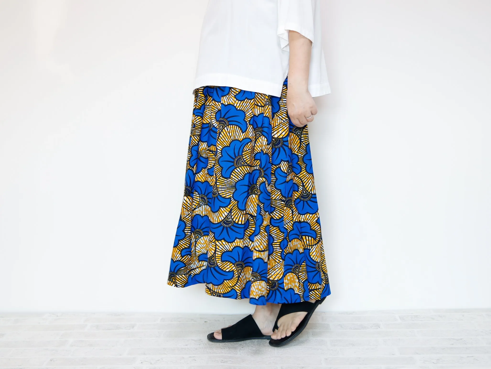 <S35-019>  AFRICAN PRINT Skirt