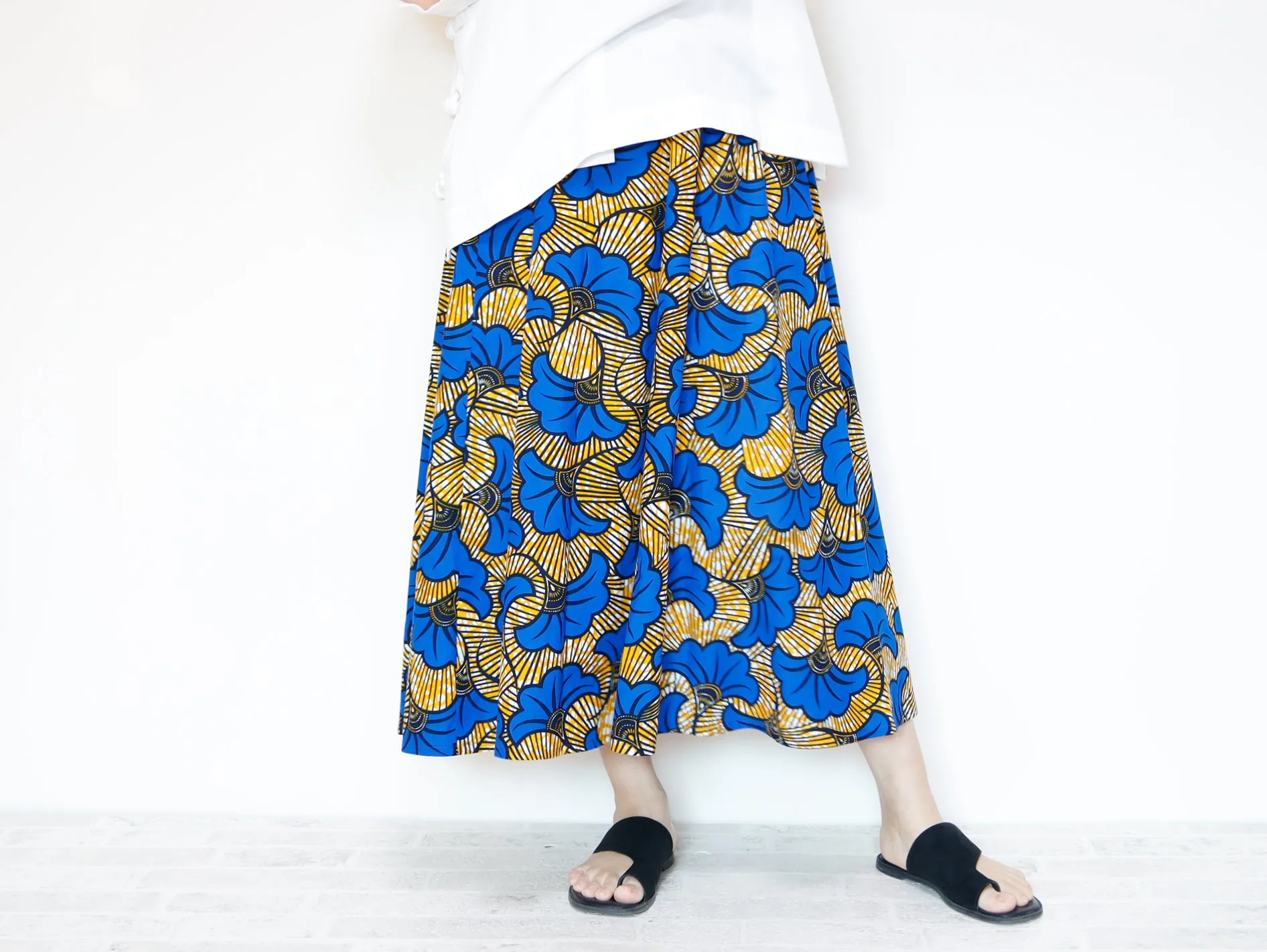 <S35-019>  AFRICAN PRINT Skirt