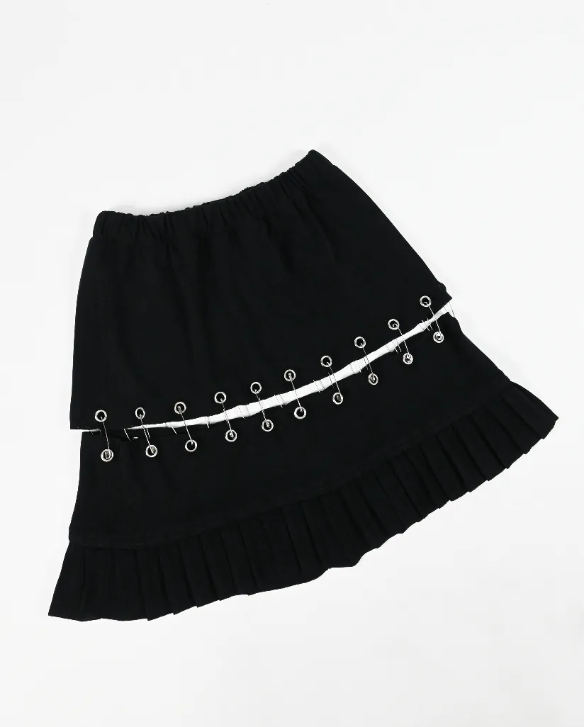 ME TO YOU knit safety pin skirt