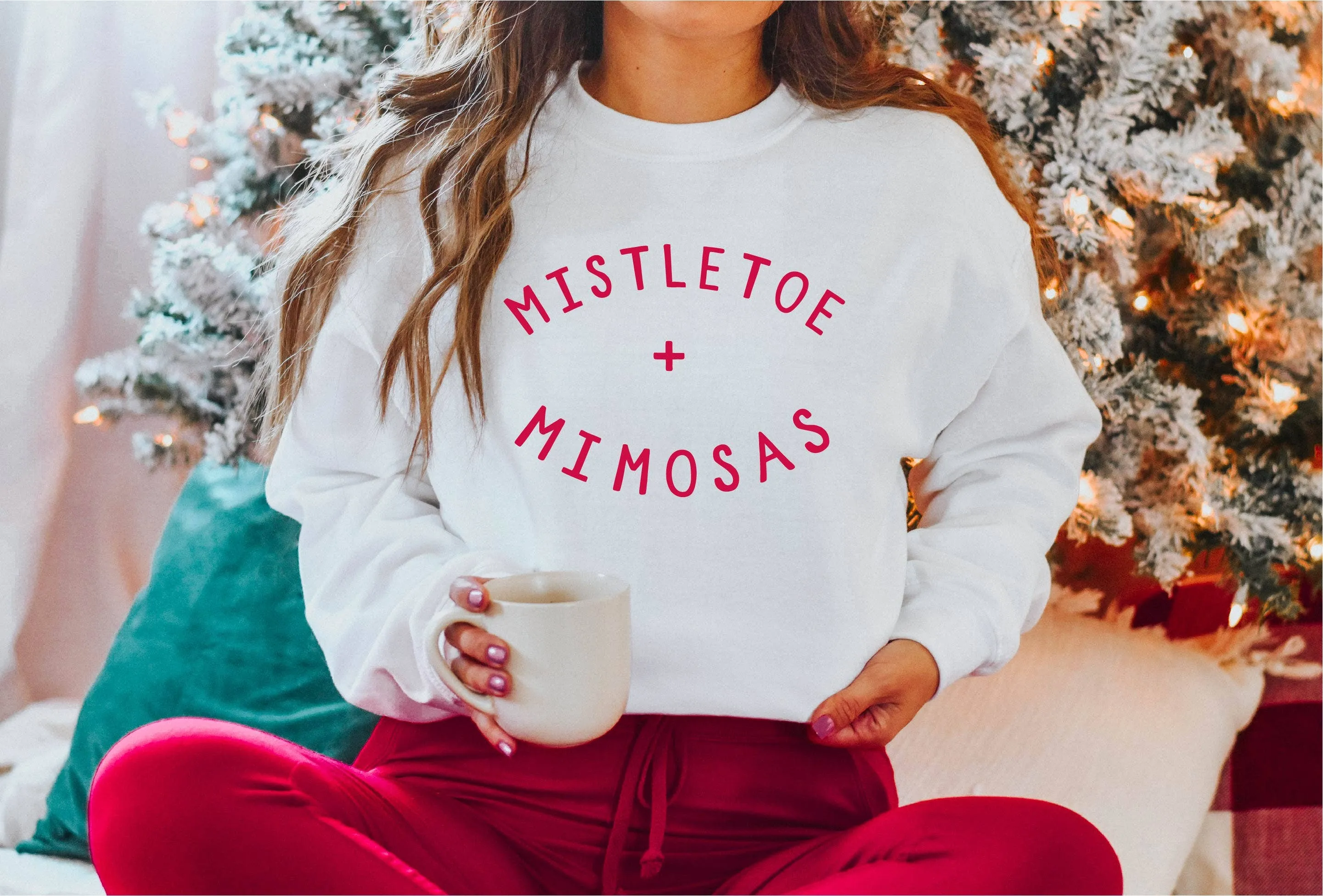 Mistletoe & Mimosas Sweatshirt