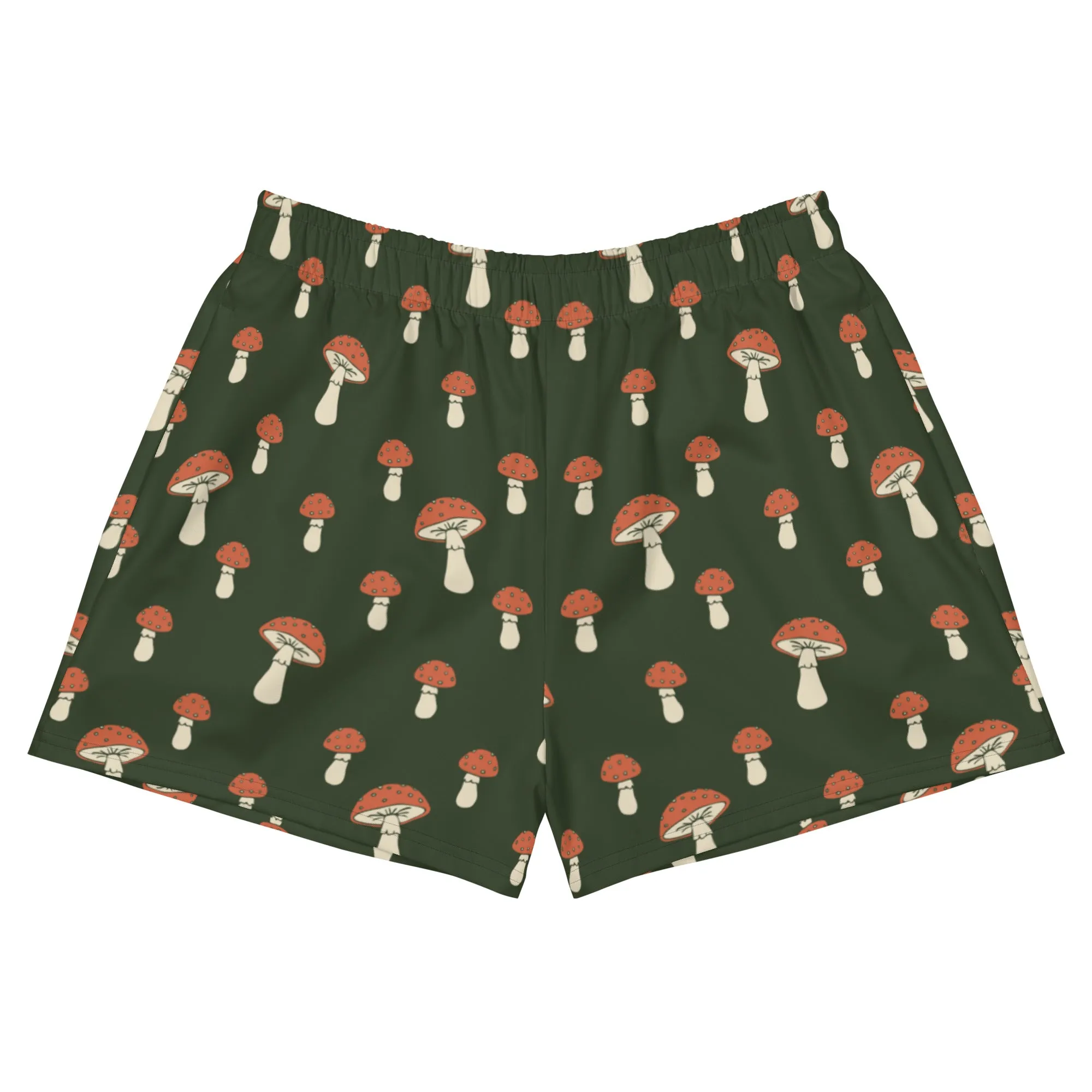 Mushroom Mid Thigh Length Shorts