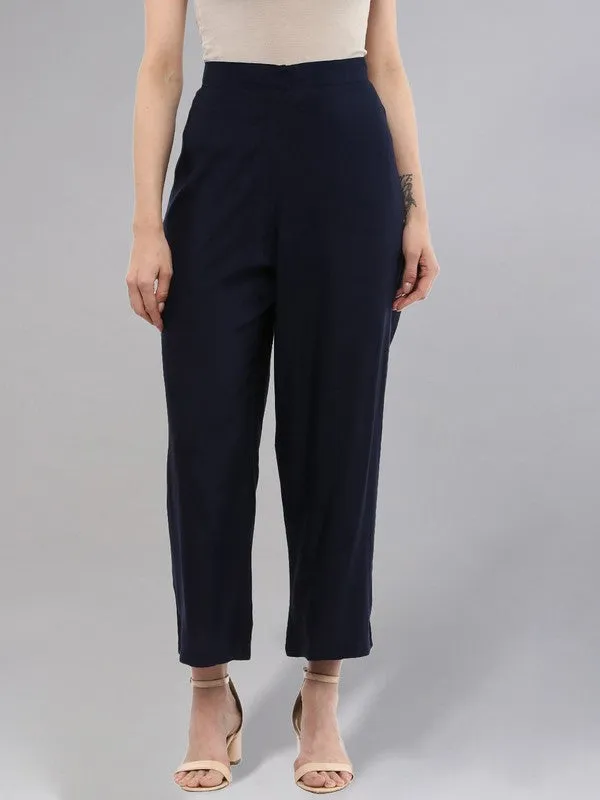 Navy Blue Palazzo Pants