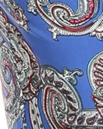 Paisley Printed Palazzo Pants | Royal Blue