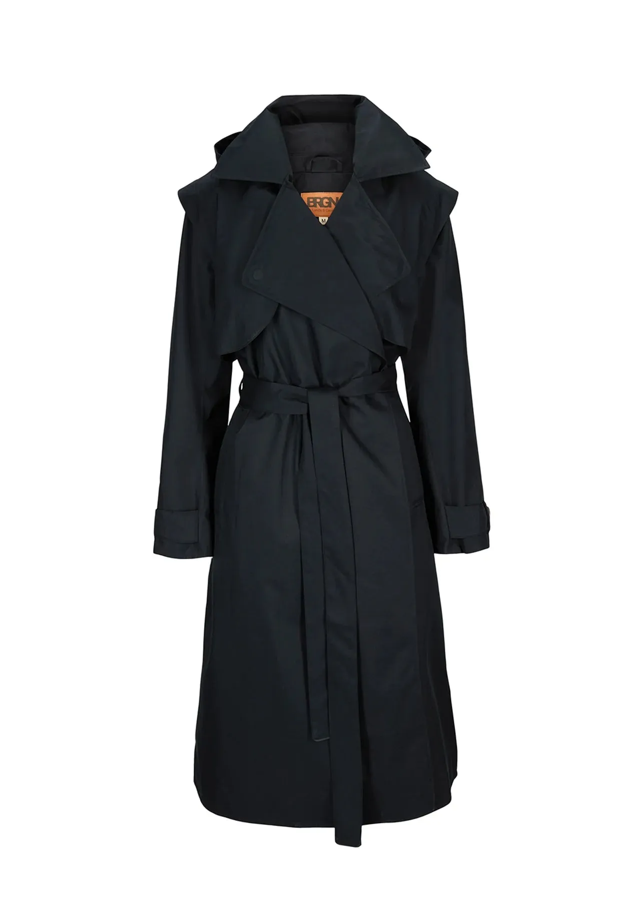 Regndrape Waterproof Black Trench Coat