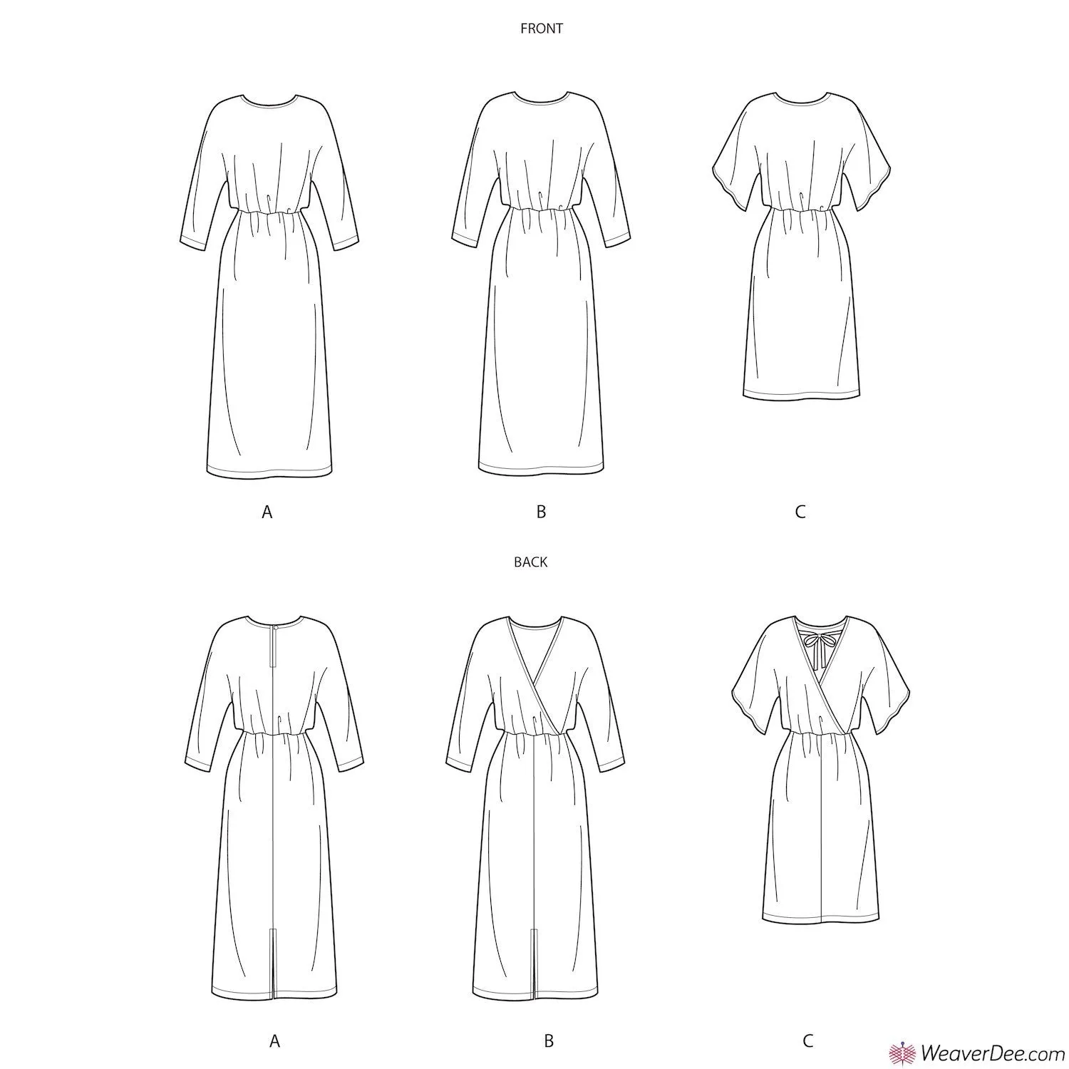 Simplicity Pattern S9010 Misses' Dresses with Length Variation