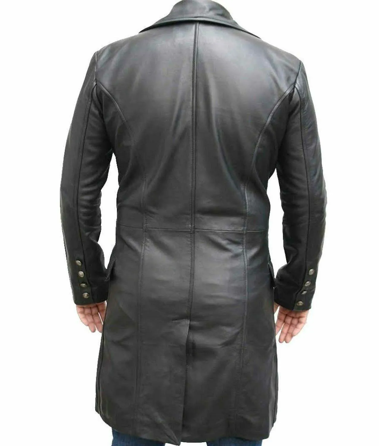 Spine Spark Most Stylish Johnny Depp Sweeney Todd Leather Coat